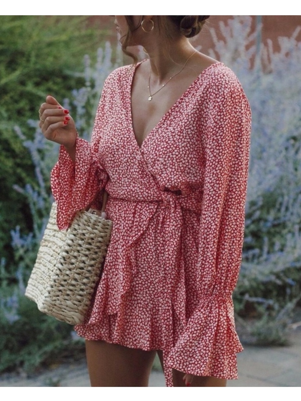 H&M floral print romper jumpsuit